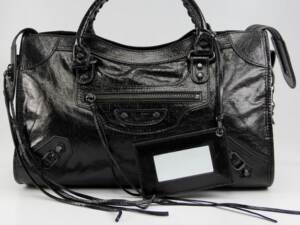 Bolsa Couro Balenciaga Motorcycle