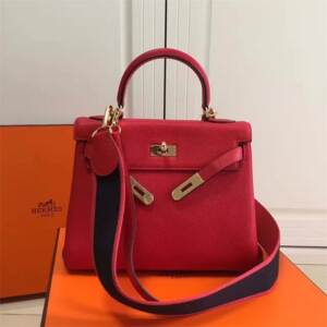 Bolsa Couro Hermes Vermelha Birkin