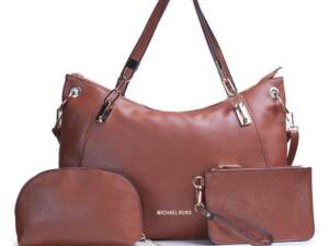 Bolsa Couro Michael Kors + 2 Carteiras