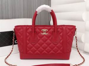 Bolsa couro vermelha Chanel ( Pronta Entrega )