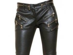 Calça Couro Balmain