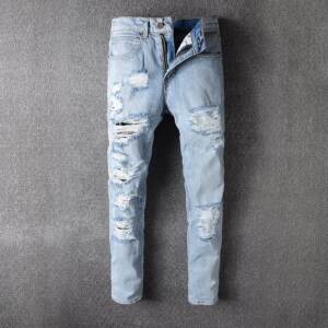 Calça Jeans destroyed Off White