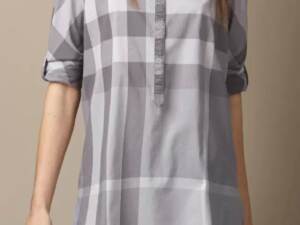 Camisa Xadrez Fem. Burberry