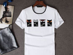 Fendi Camiseta Branca Fendi