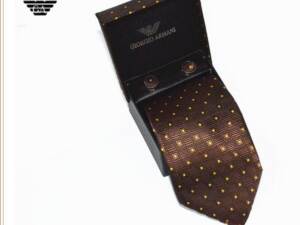 Gravata Abotoaduras Emporio Armani