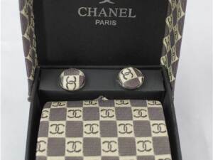 Gravata e Abotoadura Chanel