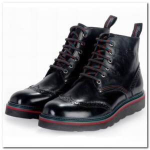 Gucci Bota Tênis Cano Baixo Couro Gucci