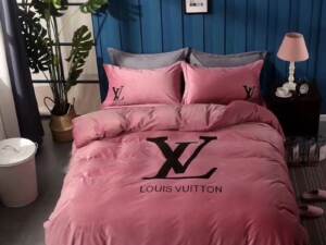 Kit Coordenado Jogo de Cama 4 Pçs. Casal King Size Louis Vuitton