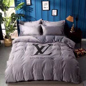 Kit Coordenado Jogo de Cama 4 Pçs. Casal King Size Louis Vuitton