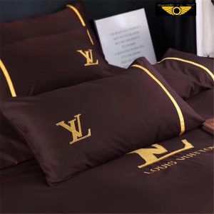 Kit Coordenado Jogo de Cama 4 Pçs. Casal King Size Louis Vuitton