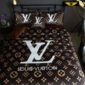 Kit Coordenado Jogo de Cama 4 Pçs. Casal King Size Louis Vuitton