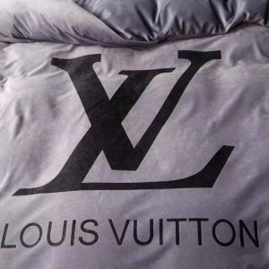 Kit Coordenado Jogo de Cama 4 Pçs. Casal King Size Louis Vuitton