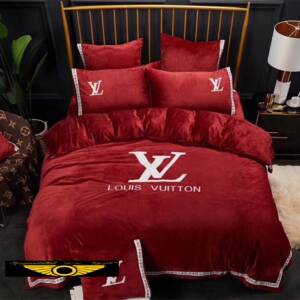 Kit Coordenado Jogo de Cama 4 Pçs. Casal King Size Louis Vuitton