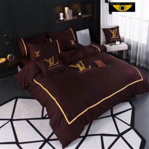 Kit Coordenado Jogo de Cama 4 Pçs. Casal King Size Louis Vuitton