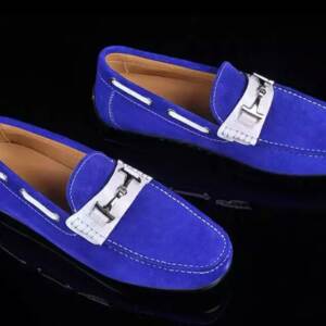 Mocassim Azul de Couro Tod's