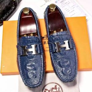 Mocassim Couro Hermes