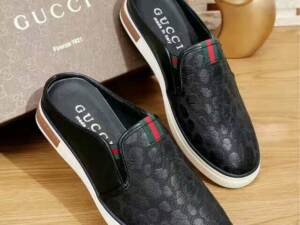 Sandália Mule chinelo slipper couro Gucci