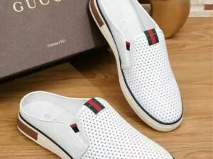 Sandália Mule chinelo slipper couro Gucci