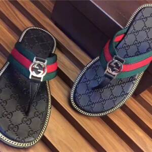 Sandália chinelo fem. couro Gucci