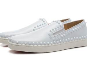 Tênis Couro Branco Christian Louboutin