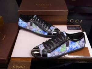 Tênis casual de couro Gucci