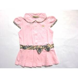 Vestido Infantil Manga Curta Burberry