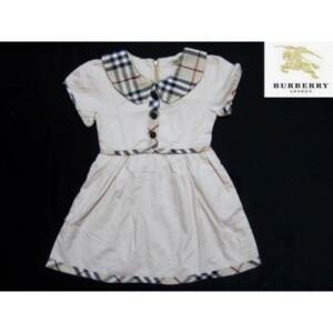 Vestido Infantil Manga Curta Burberry