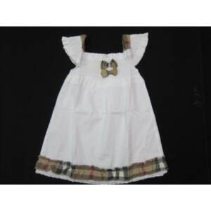 Vestido Infantil Manga Curta Burberry