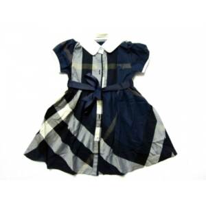 Vestido infantil xadrez Burberry